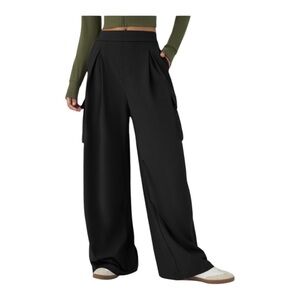 HALARA Black Wide Leg Cargo Pants